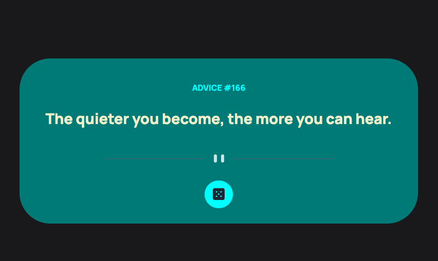 advice generator project image