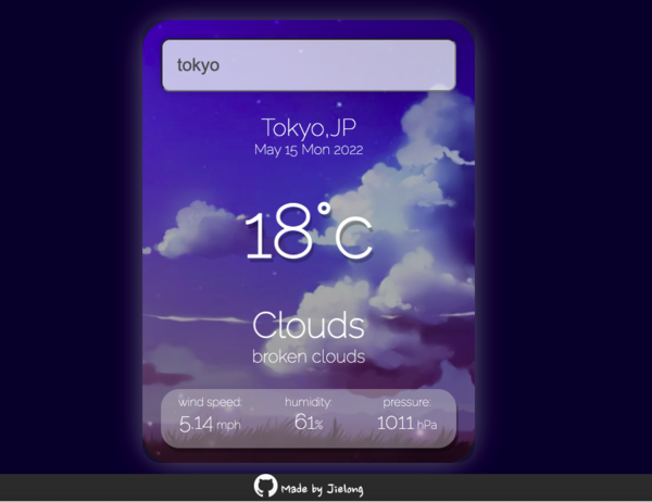 weather app project